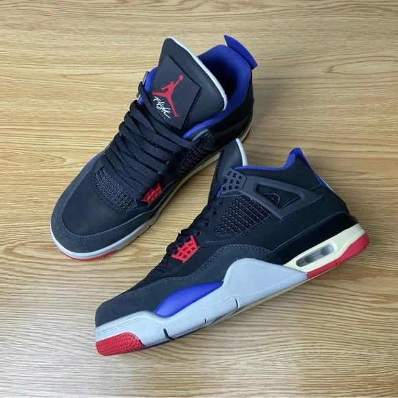 Jordan 4 Retro Rare Air -Men’s Fashion Sneakers -Velcro Design (White Lettering) - Picture 4 of 10